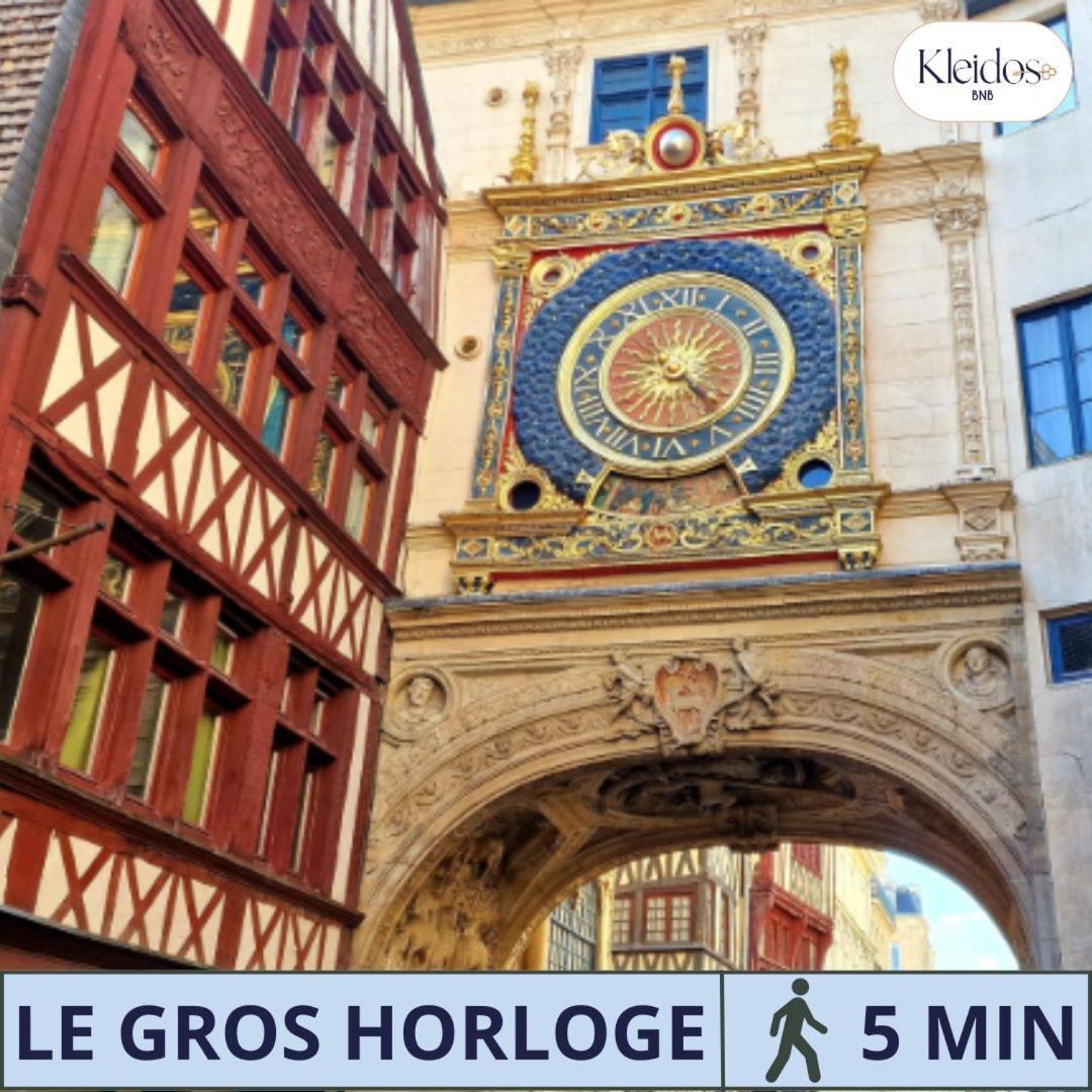 Olympe By Kleidos, Appartement 4P, Rue Calme, Centre Historique, Proche Gare ルーアン エクステリア 写真